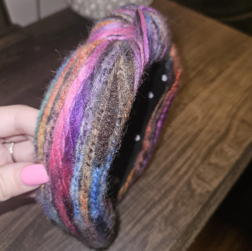 Lele Sadoughi Colorful Knit Headband with Knot